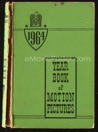 5m158 FILM DAILY YEARBOOK OF MOTION PICTURES 46th edition hardcover book '64 movie information!