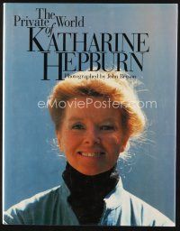 5m174 PRIVATE WORLD OF KATHARINE HEPBURN second edition hardcover book '90 biography w/color photos