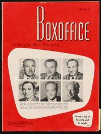 5m073 BOX OFFICE exhibitor magazine June 22, 1959 North by Northwest, Frank Sinatra fold-out!