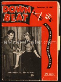 5m143 DOWN BEAT magazine December 15, 1943 Barney Bigard is barred from White Musicians' Union!