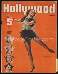 5m092 HOLLYWOOD magazine September 1937 full-length portrait of dancing Eleanor Powell!