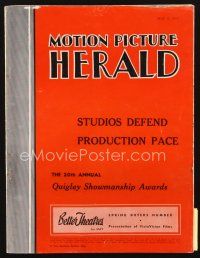 5m067 MOTION PICTURE HERALD exhibitor magazine May 8, 1954 Dial M for Murder, cool promotions!