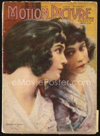 5m105 MOTION PICTURE magazine January 1919 art of Dorothy Gish looking in mirror by Leo Sielke Jr.