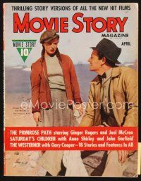 5m116 MOVIE STORY magazine April 1940 Ginger Rogers & Joel McCrea in The Primrose Path!