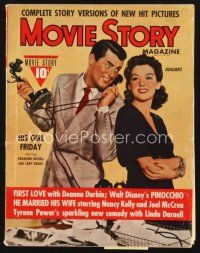 5m113 MOVIE STORY magazine January 1940 Cary Grant & Rosalind Russell in His Girl Friday!