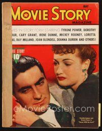 5m117 MOVIE STORY magazine May 1940 Dorothy Lamour & Tyrone Power in Dance with the Devil!