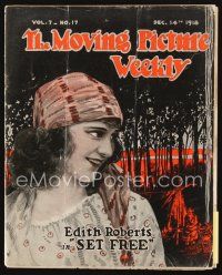 5m059 MOVING PICTURE WEEKLY exhibitor magazine Dec 14, 1918 two great Chaplin cartoons + his wife!