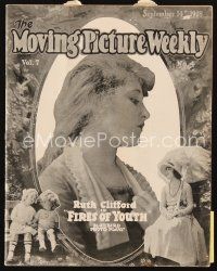 5m058 MOVING PICTURE WEEKLY exhibitor magazine Sep 14, 1918 great art for Weber's Scandal Mongers!