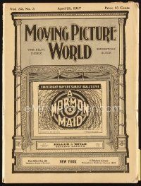 5m055 MOVING PICTURE WORLD exhibitor magazine April 21, 1917 Chaplin, Lloyd, Pickford, Arbuckle