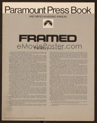 5m354 FRAMED pressbook '75 Joe Don Baker was taken by everyone for everything he had!