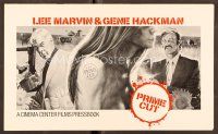 5m397 PRIME CUT pressbook '72 Lee Marvin w/machine gun, Gene Hackman w/cleaver!