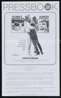 5m437 TWO FOR THE ROAD pressbook '67 Audrey Hepburn & Albert Finney embrace, Stanley Donen directed!