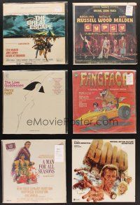 5m024 LOT OF 6 33 RPM RECORDS '63 - '67 The Great Escape, Fangface, A Man For All Seasons & more!