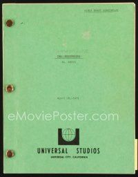 5m208 SWASHBUCKLER first draft script April 18, 1975, pirate screenplay by Jeffrey Bloom!