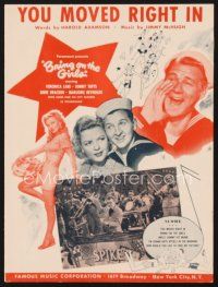 5m268 BRING ON THE GIRLS sheet music '44 Veronica Lake, Sonny Tufts, Bracken, You Moved Right In!