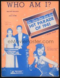 5m277 HIT PARADE OF 1941 sheet music '40 Frances Langford, Ann Miller, Hugh Herbert, Who Am I?
