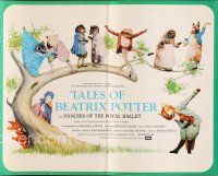 5m425 TALES OF BEATRIX POTTER English pressbook '71 art of Peter Rabbit & other fantasy animals!