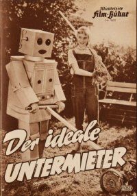 5m223 DER IDEALE UNTERMIETER German program '57 wacky German sci-fi comedy with funky robot!