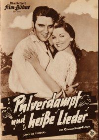 5m240 LOVE ME TENDER German program '57 1st Elvis Presley, different images with sexy Debra Paget!