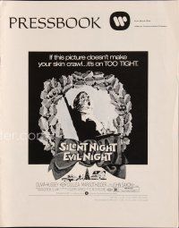 5m413 SILENT NIGHT EVIL NIGHT pressbook '75 gruesome images will make your skin crawl!