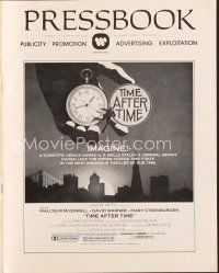5m432 TIME AFTER TIME pressbook '79 Malcolm McDowell as Wells, David Warner as Jack the Ripper!