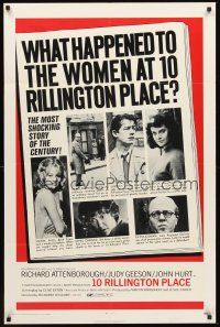 5p005 10 RILLINGTON PLACE 1sh '71 Attenborough, the story of the Christie sex-murders!