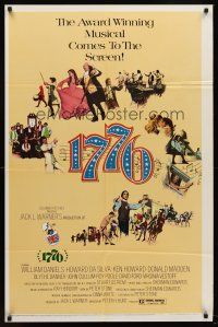 5p009 1776 1sh '72 William Daniels, the award winning historical musical comes to the screen!