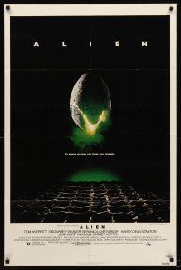 5p049 ALIEN 1sh '79 Ridley Scott outer space sci-fi classic, cool hatching egg image!