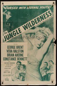 5p062 ANGEL ON THE AMAZON 1sh R54 sexy Vera Ralston, The Jungle Wilderness!