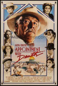 5p071 APPOINTMENT WITH DEATH 1sh '88 Agatha Christie, Carrie Fisher, Peter Ustinov!