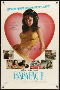 5p077 BABYFACE 1sh '77 classic Alex de Renzy, sexy art of America's newest sweetheart!