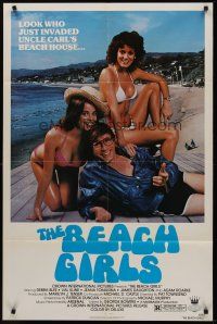 5p085 BEACH GIRLS 1sh '82 Debra Blee, Val Kline, teens, sex & drugs!