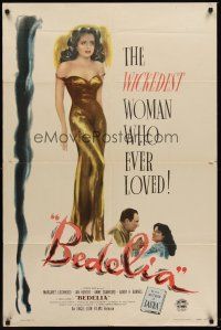 5p089 BEDELIA 1sh '47 sexy Margaret Lockwood is the wickedest woman who ever loved!