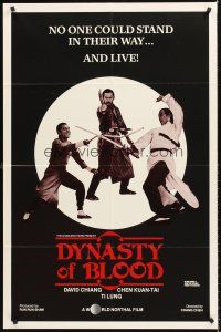 5p273 DYNASTY OF BLOOD 1sh '73 Chang Cheh's Ci Ma, David Chiang, martial arts action!