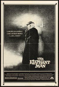 5p287 ELEPHANT MAN 1sh '80 John Hurt is not an animal, David Lynch, Anthony Hopkins!