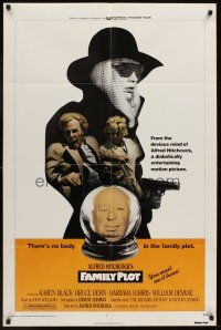 5p310 FAMILY PLOT 1sh '76 from the mind of devious Alfred Hitchcock, Karen Black, Bruce Dern!