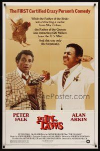 5p468 IN-LAWS 1sh '79 classic Peter Falk & Alan Arkin screwball comedy!
