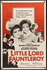 5p539 LITTLE LORD FAUNTLEROY 1sh R60s Freddie Bartholomew in the title role!