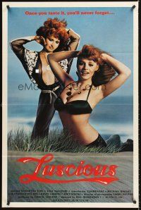 5p559 LUSCIOUS 1sh '80 Samantha Fox & Lisa DeLeeux are sexy redheads, x-rated!