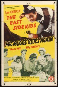 5p621 MR MUGGS RIDES AGAIN 1sh '45 Leo Gorcey, Huntz Hall & The East Side Kids!