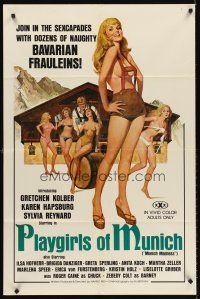 5p702 PLAYGIRLS OF MUNICH 1sh '77 join the sexcapades with dozens of naughty Bavarian frauleins!
