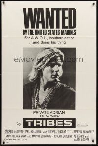 5p918 TRIBES 1sh '71 Jan-Michael Vincent is wanted by the United States Marines!