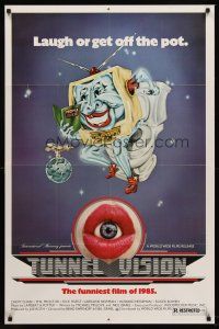 5p921 TUNNEL VISION 1sh '76 wacky Chevy Chase, Laugh or get off the pot!