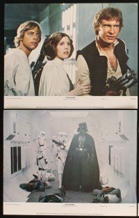 5r524 STAR WARS 8 color 11x14 stills '77 George Lucas classic sci-fi epic, Mark Hamill,Harrison Ford