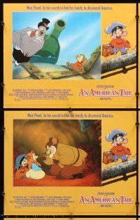 5r063 AMERICAN TAIL 8 English LCs '86 Steven Spielberg, Don Bluth, Fievel the mouse!