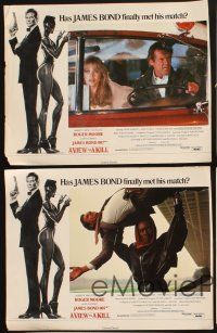 5r930 VIEW TO A KILL 5 English LCs '85 Roger Moore as James Bond, Grace Jones,