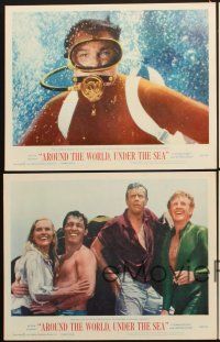 5r829 AROUND THE WORLD UNDER THE SEA 5 LCs '66 Lloyd Bridges, great scuba diving fantasy images!