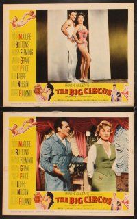 5r085 BIG CIRCUS 8 LCs '59 David Nelson, Kathryn Grant, Vincent Price & Victor Mature!