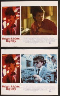 5r694 BRIGHT LIGHTS BIG CITY 7 LCs '88 cool image of Michael J. Fox, New York City!