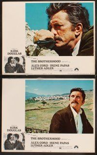 5r103 BROTHERHOOD 8 LCs '68 many images of mob boss Kirk Douglas, directed by Martin Ritt!